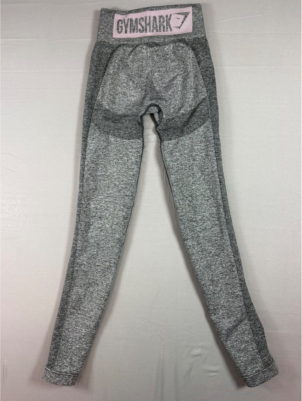 Gymshark Grey & Pink Seamless Athletic Workout Leggings